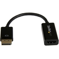 StarTech.com DisplayPort to HDMI Adapter, 4K 30Hz Active DP to HDMI Video Converter, Ultra HD DP 1.2 to HDMI 1.4 Monitor Adapter Dongle - 1 x 20-pin