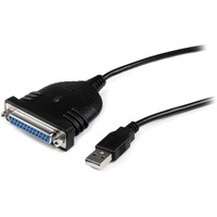 StarTech.com Parallel printer adapter - USB - DB25 parallel - 6 ft - First End: 1 x 4-pin USB 2.0 Type A - Male, USB - Male - Second End: 1 x 25-pin