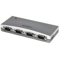 StarTech.com Serial Hub - External - 1 Pack - TAA Compliant - USB - PC, Mac - 4 x Number of Serial Ports External - 1 x Number of USB Ports