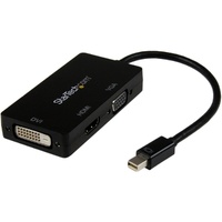 StarTech.com Mini DisplayPort Adapter - 3-in-1 - 1080p - Monitor Adapter - Mini DP to HDMI / VGA / DVI Adapter Hub - 1 x 20-pin