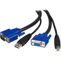 StarTech.com 10 ft 2-in-1 Universal USB KVM Cable - Video / USB cable - HD-15, 4 pin USB Type B (M) - 4 pin USB Type A, HD-15 - 10 - First End: 1 x A