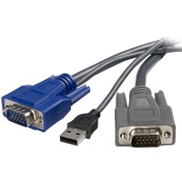 StarTech.com 2-in-1 - USB/ VGA cable - 4 pin USB Type A, HD-15 (M) - HD-15 (M) - 6 ft - First End: 1 x 15-pin HD-15 - Male - Second End: 1 x 15-pin -