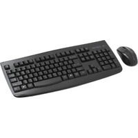 Kensington Pro Fit Keyboard & Mouse - USB Membrane Wireless 2.40 GHz Keyboard - Keyboard/Keypad Color: Black - USB Wireless Mouse - Laser/Optical - -