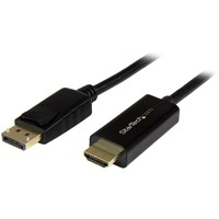 StarTech.com 3ft (1m) DisplayPort to HDMI Cable, 4K 30Hz Video, DP 1.2 to HDMI Adapter Cable Converter for HDMI Monitor/Display, Passive - First End: