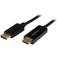 StarTech.com 3ft (1m) DisplayPort to HDMI Cable, 4K 30Hz Video, DP 1.2 to HDMI Adapter Cable Converter for HDMI Monitor/Display, Passive - First End: