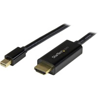 StarTech.com 6ft (2m) Mini DisplayPort to HDMI Cable, 4K 30Hz Video, Mini DP to HDMI Adapter/Converter Cable, mDP to HDMI Monitor/Display - First 1 x