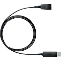 Jabra Link 230 Quick Disconnect/USB Audio Cable for Audio Device, Headset - First End: 1 x USB Type A - Male - Second End: 1 x Quick Disconnect Audio