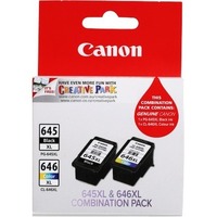Canon PG-645XL CL-646XL Original High Yield Inkjet Ink Cartridge - Black, Colour - 2 / Pack - 400 Pages