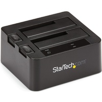 StarTech.com Drive Dock SATA/600 - USB 3.1 Type B Host Interface - UASP Support External - Black - Dual-Bay Hard Drive Dock for 2.5" / 3.5" SATA SATA