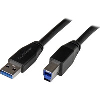 StarTech.com 10m 30 ft Active USB 3.0 USB-A to USB-B Cable - M/M - USB A to B Cable - USB 3.1 Gen 1 (5 Gbps) - First End: 1 x 9-pin USB 3.0 Type A -