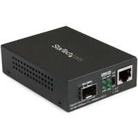 StarTech.com Transceiver/Media Converter - TAA Compliant - 1 Port(s) - 1 x Network (RJ-45) - Optical Fiber, Twisted Pair - Multi-mode, Single-mode -