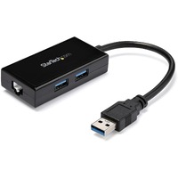 StarTech.com Gigabit Ethernet Adapter for PC - 10/100/1000Base-T - Desktop - USB 3.0 - 3 Port(s) - 1 - Twisted Pair
