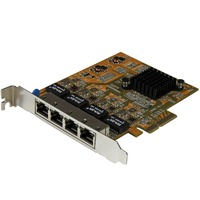 StarTech.com Gigabit Ethernet Card for Computer/Server/Workstation - 10/100/1000Base-T - Plug-in Card - TAA Compliant - PCI Express x4 - 250 MB/s - -
