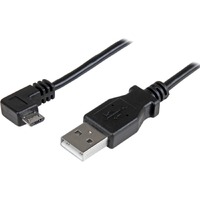 StarTech.com 2m 6 ft Right Angle Micro-USB Charge and Sync Cable M/M - USB 2.0 A to Micro USB - 24 AWG - Charge power-hungry mobile devices with this
