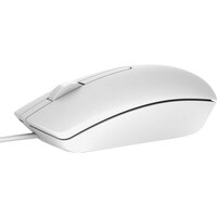 Dell USB Optical Mouse MS116 - White; Retail Packaging - Cable - 1000 dpi - Scroll Wheel
