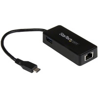 StarTech.com USB-C to Ethernet Gigabit Adapter - Thunderbolt 3 Compatible - USB Type C Network Adapter - USB C Ethernet Adapter - USB 3.1 ASIX - - 1