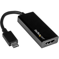 StarTech.com - USB-C to HDMI Adapter - 4K 30Hz - Black - USB Type-C to HDMI Adapter - USB 3.1 - Thunderbolt 3 Compatible - First End: 1 x 24-pin USB