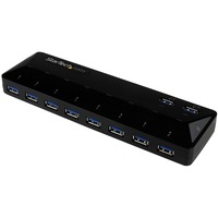 StarTech.com USB Hub - USB 3.0 - External - Black - 10 Total USB Port(s) - 10 USB 3.0 Port(s) - PC