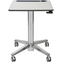 Ergotron LearnFit Student Desk - Laminated Rectangle Top - Melamine Laminate X-shaped Base - 4 Legs x 609.60 mm Table Top Width x 558.80 mm Table Top