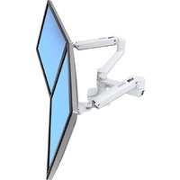 Ergotron Mounting Arm for Monitor - 2 Display(s) Supported - 68.6 cm (27") Screen Support - 18.14 kg Load Capacity - 100 x 100, 75 x 75