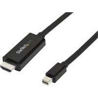 StarTech.com 10ft (3m) Mini DisplayPort to HDMI Cable, 4K 30Hz Video, Mini DP to HDMI Adapter/Converter Cable, mDP to HDMI Monitor/Display - First 1
