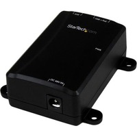 StarTech.com PoE Injector - Supply power and data connectivity to an individual Gigabit PoE device over standard Ethernet cabling - 1 Port Gigabit -