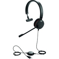 Jabra EVOLVE 30 II Wired Over-the-head Mono Headset - Monaural - Supra-aural - Noise Canceling - Mini-phone (3.5mm)