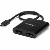 StarTech.com USB-C to Dual DisplayPort 1.2 Adapter, USB Type-C Multi-Monitor MST Hub, Dual 4K 30Hz DP Display Extender/Splitter, Windows - USB Type-C