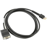 Zebra 2.13 m Serial Data Transfer Cable - First End: 9-pin DB-9 RS-232 Serial - Female