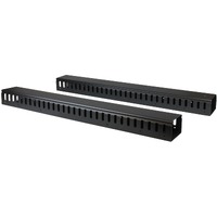 StarTech.com Vertical Cable Organizer with Finger Ducts - Vertical Cable Management Panel - Rack-Mount Cable Raceway - 40U - 6 ft. - Duct Panel - mm