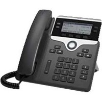 Cisco 7841 IP Phone - Corded - Tabletop - Black - TAA Compliant - VoIP - 2 x Network (RJ-45) - PoE Ports
