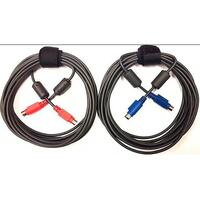 Logitech Mini-DIN Data Transfer Cable for Video Conferencing System - First End: 1 x Mini-DIN - Second End: 1 x Mini-DIN - Black