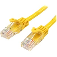StarTech.com 0.5m Yellow Cat5e Patch Cable with Snagless RJ45 Connectors - Short Ethernet Cable - 0.5 m Cat 5e UTP Cable - Make Fast Ethernet with -