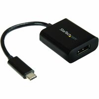 StarTech.com USB C to DisplayPort Adapter 4K 60Hz - USB Type-C to DP 1.4 Monitor Video Converter (DP Alt Mode) - Thunderbolt 3 Compatible - 1 x USB C