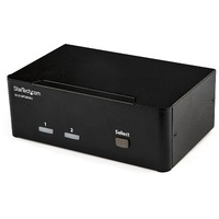 StarTech.com KVM Switchbox - TAA Compliant - 2 Computer(s) - 1 Local User(s) - 3840 x 2160 - 6 x USB - 6 x DisplayPort - Desktop