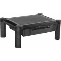 StarTech.com Adjustable Monitor Riser, Drawer, Monitors up to 32" (22lb/10kg), Adjustable Height, Monitor Stand, Computer Monitor Riser - Free up and