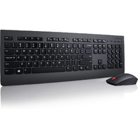 Lenovo Professional Keyboard & Mouse - English (US) - USB Wireless RF - Keyboard/Keypad Color: Black - USB Wireless RF - Laser - 1600 dpi - 5 Button
