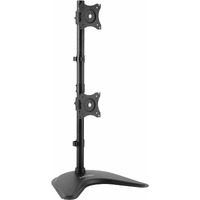 StarTech.com Vertical Dual Monitor Stand, Heavy Duty Steel, Monitors up to 27" (22lb/10kg), Vesa Monitor, Computer Monitor Stand - Up to 68.6 cm - kg