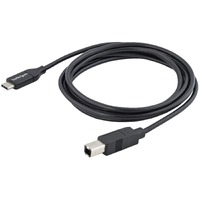 StarTech.com 2m 6 ft USB C to USB B Cable - M/M - USB 2.0 - USB Type C Printer Cable - USB 2.0 Type-C to Type-B Cable - First End: 1 x 4-pin USB 2.0