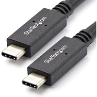 StarTech.com 1m 3 ft USB C Cable with Power Delivery (5A) - M/M - USB 3.1 (10Gbps) - USB-IF Certified - USB Type C Cable - USB 3.2 Gen 2 - Power your