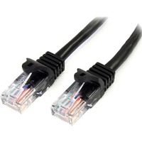 StarTech.com 10m Black Cat5e Patch Cable with Snagless RJ45 Connectors - Long Ethernet Cable - 10 m Cat 5e UTP Cable - Make Fast Ethernet connections