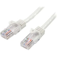StarTech.com 10m White Cat5e Patch Cable with Snagless RJ45 Connectors - Long Ethernet Cable - 10 m Cat 5e UTP Cable - Make Fast Ethernet connections