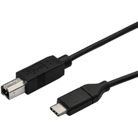 StarTech.com 3m 10 ft USB C to USB B Printer Cable - M/M - USB 2.0 - USB C to USB B Cable - USB C Printer Cable - USB Type C to