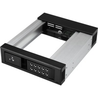 StarTech.com Drive Bay Adapter for 5.25" Serial Attached SCSI (SAS), SATA/600 - Serial ATA/600 Host Interface Internal - Black -