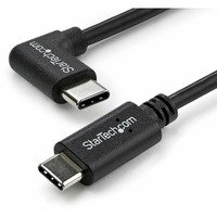 StarTech.com 1m 3 ft Right Angle USB-C Cable M/M - USB 2.0 - USB Type C Cable - 90 degree USB-C Cable - USB C to USB C Cable - USB-C Charge Cable - -