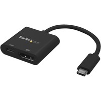 StarTech.com USB C to DisplayPort Adapter with 60W Power Delivery Pass-Through - 4K 60Hz USB Type-C to DP 1.2 Video Converter w/ Charging - 1 x USB C