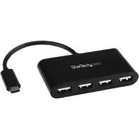 StarTech.com USB Hub - USB Type C - External - Black - 4 Total USB Port(s) - 4 USB 2.0 Port(s) - Mac, PC, Linux