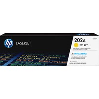 HP 202A Original Standard Yield Laser Toner Cartridge - Yellow - 1 Pack - 1300 Pages