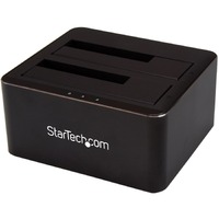 StarTech.com Drive Dock SATA/600 - USB 3.1 Type B Host Interface - UASP Support External - Black - Dual-Bay Hard Drive Dock for 2.5" / 3.5" SATA SATA