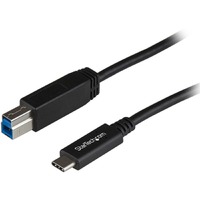 StarTech.com 1m 3 ft USB C to USB B Printer Cable M/M - USB 3.1 (10Gbps) - USB B Cable - USB C to USB B Cable - USB Type C to Type B Cable - Connect